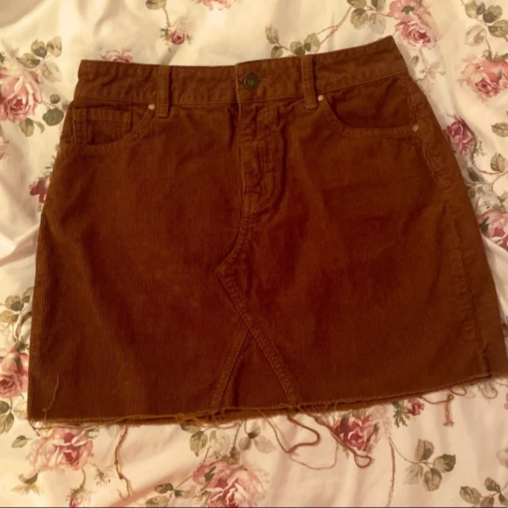 PacSun mini corduroy skirt.